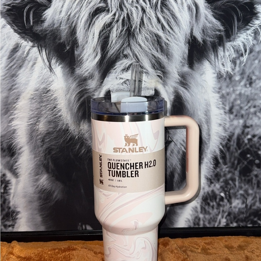Stanley Cream Insulated Travel Mug with Handle